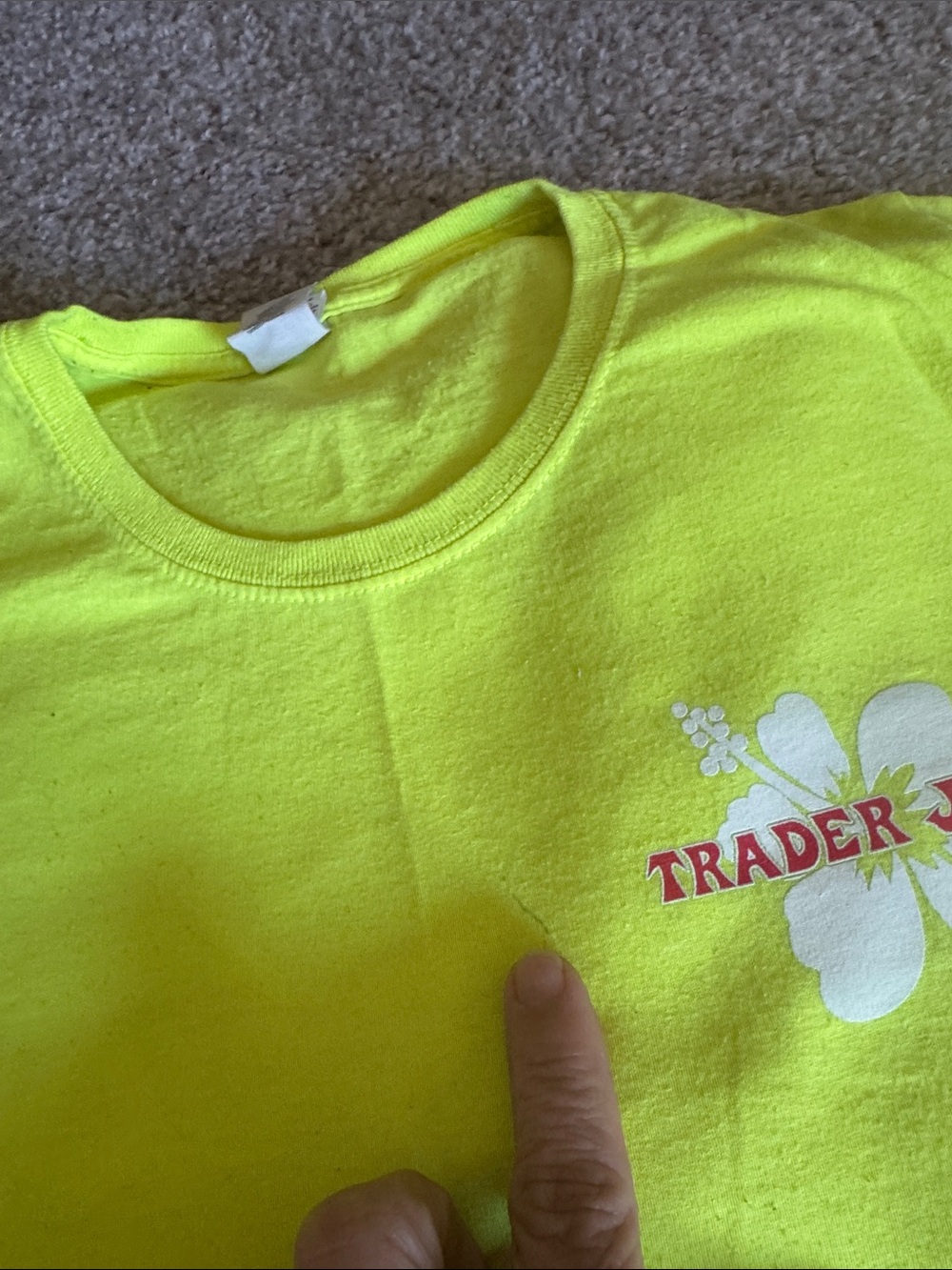 Trader Joe's Wahine Small Tees 5-Pack - Vibrant Summer & Neon Colors - Picture 3 of 3